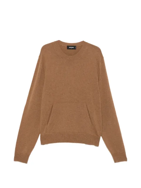 DSQUARED2 crew-neck pouch-pocket sweater