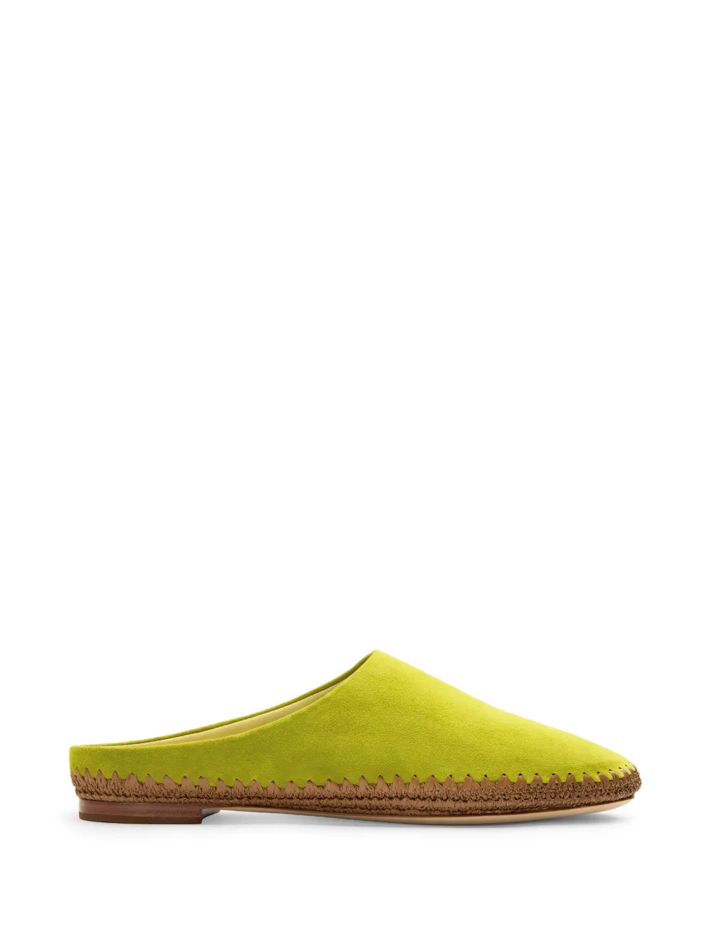 Simon Miller Riad whipstitch-trim mules Groen