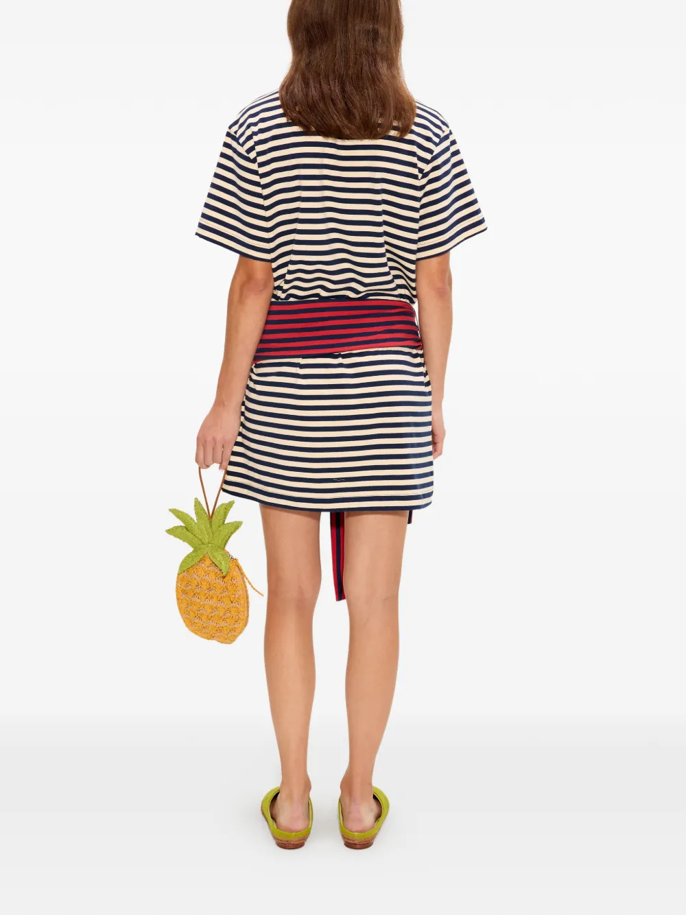 Simon Miller Lottie gestreepte T-shirtjurk Blauw