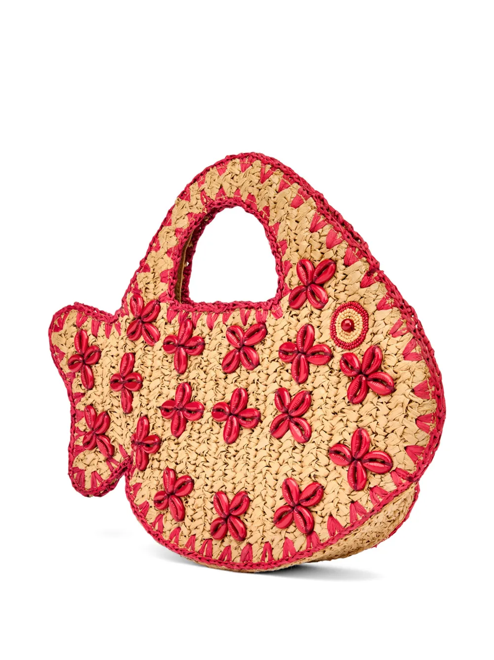 Simon Miller Puka visvormige mini-tas Beige