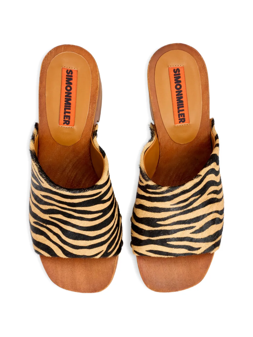 Simon Miller Sol zebra-print haircalf sandals Bruin