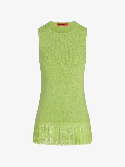 Simon Miller Lisel fringe-trim sleeveless top