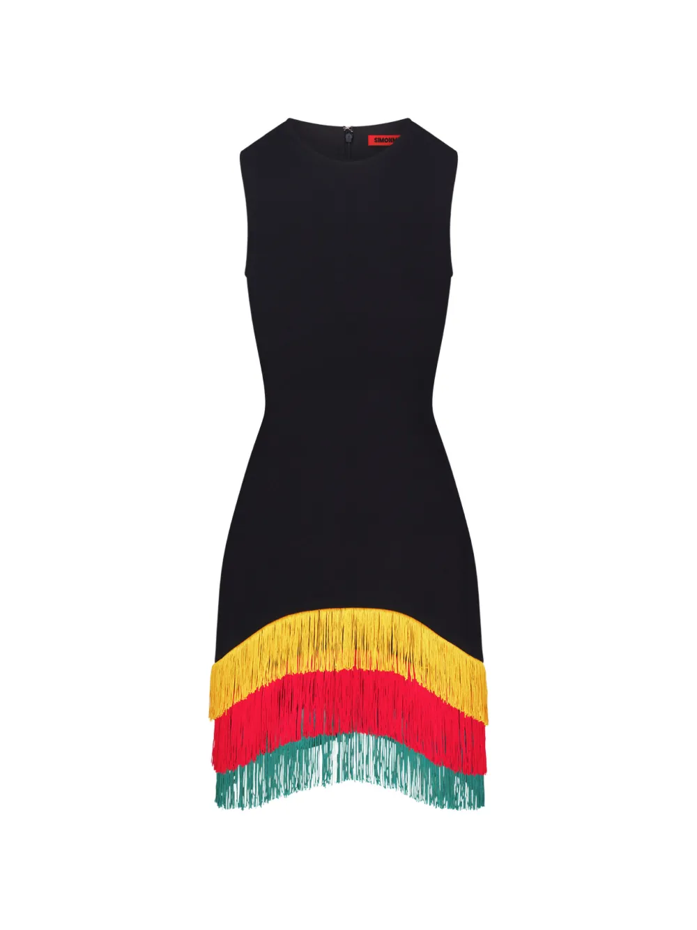 Simon Miller Bowie fringe-trimmed mini dress - Nero
