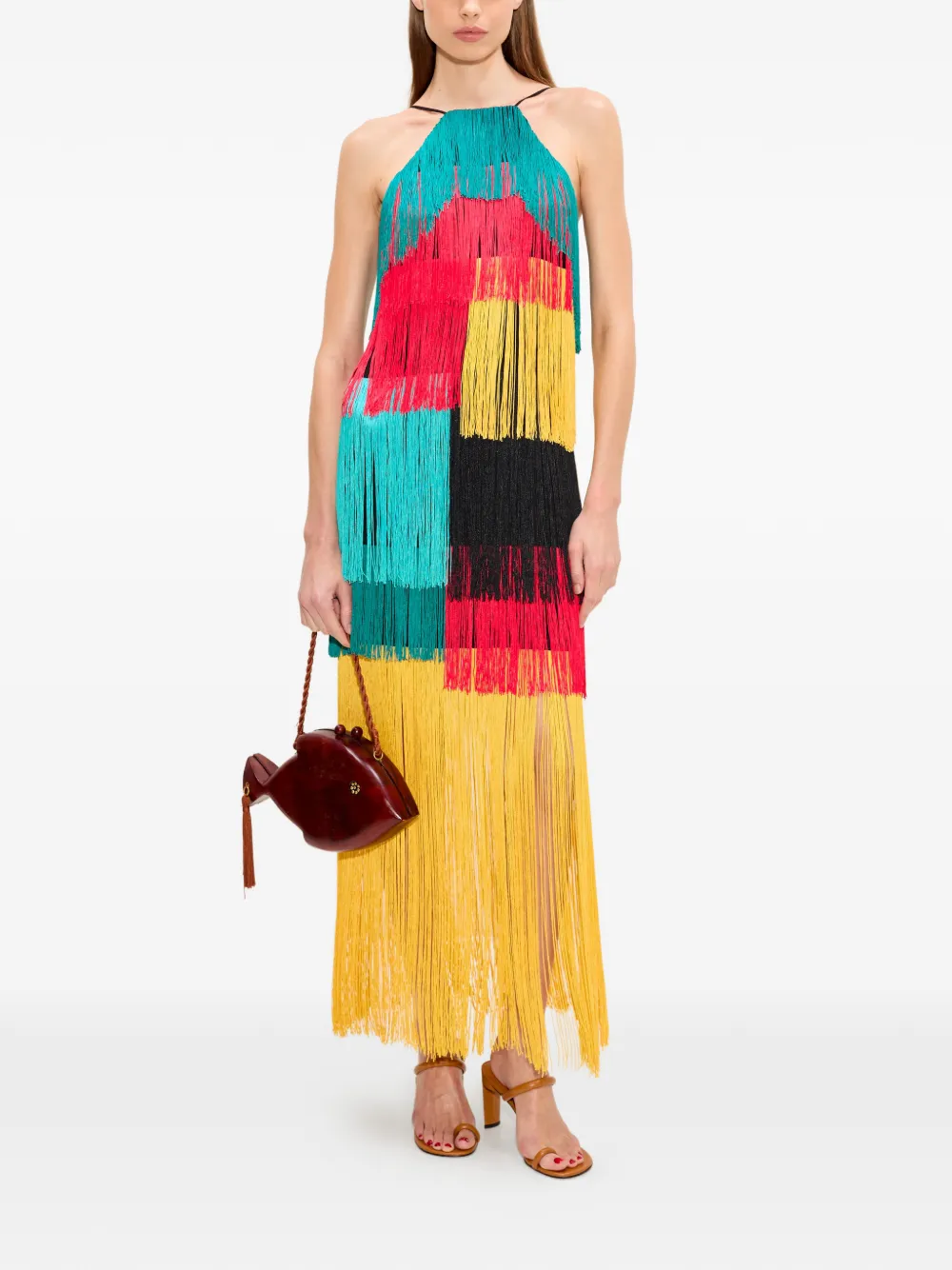 Simon Miller Drea halter-neck maxi dress - Giallo