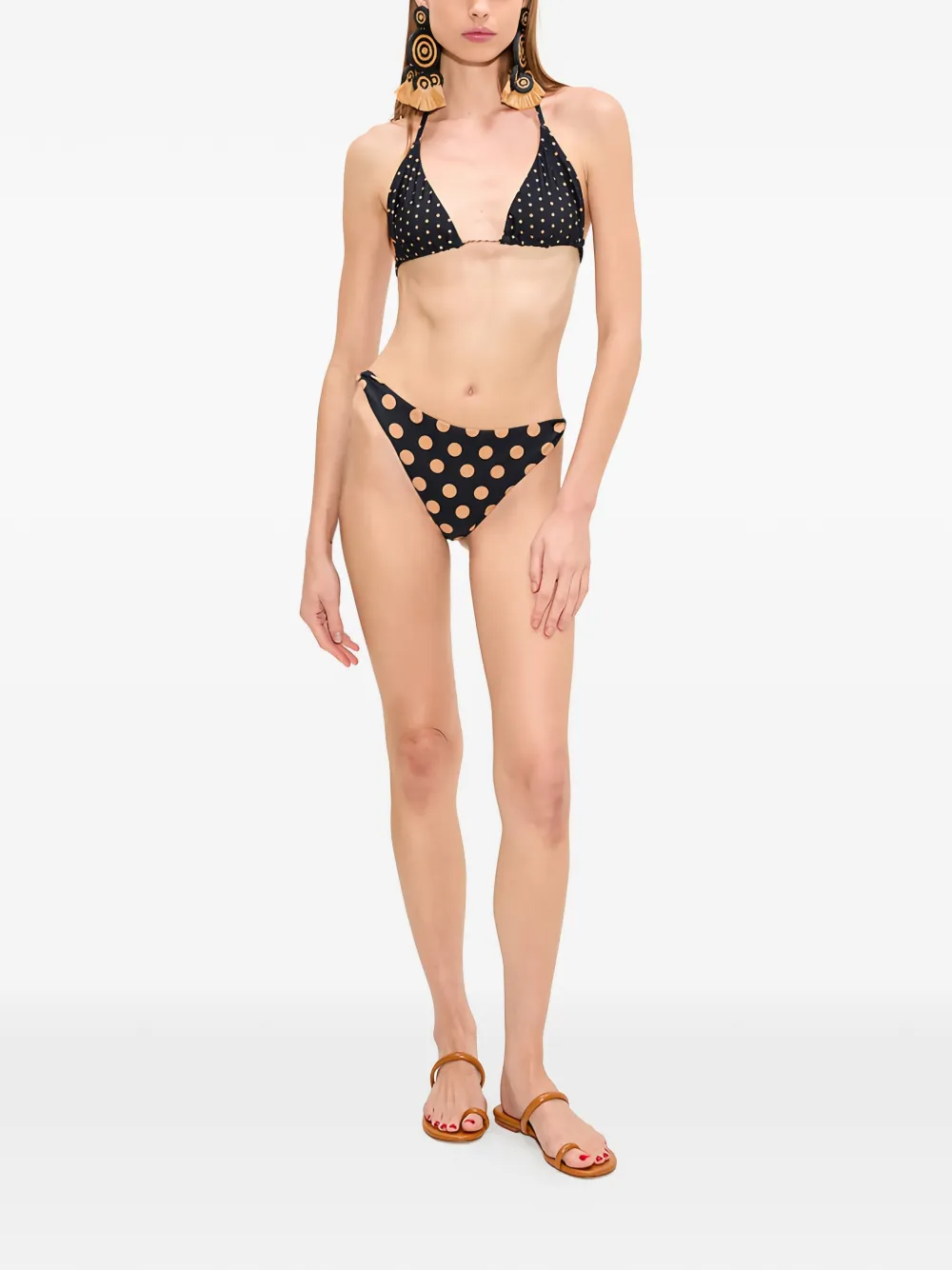 Simon Miller Bwai bikinislip met stippen Zwart