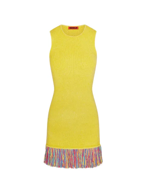Simon Miller Etta fringe-trim knitted mini dress