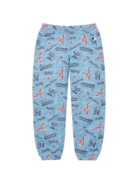 Supreme x Mitchell & Ness logo-print track pants