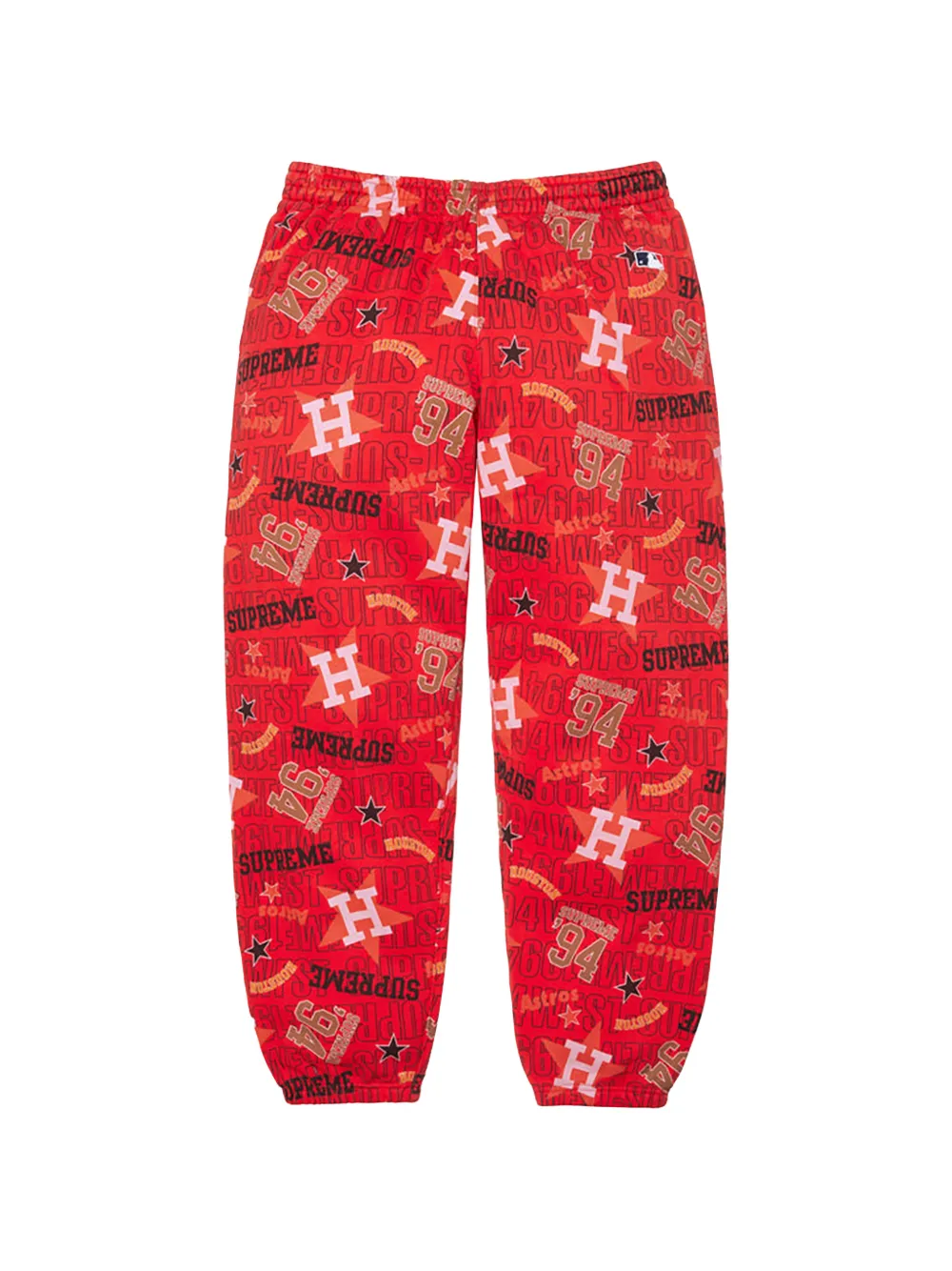 Supreme x Mitchell & Ness Teams trainingsbroek met logoprint Rood