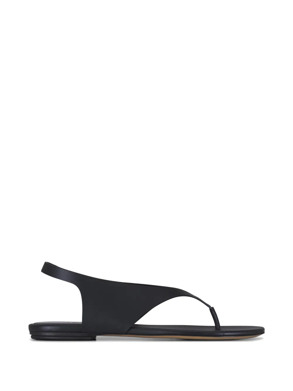 Le Monde Beryl Langley leather thong sandals Zwart