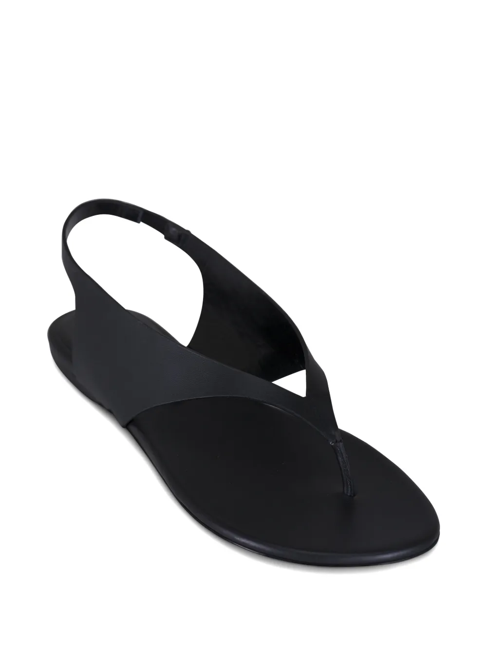 Le Monde Beryl Langley leather thong sandals Zwart
