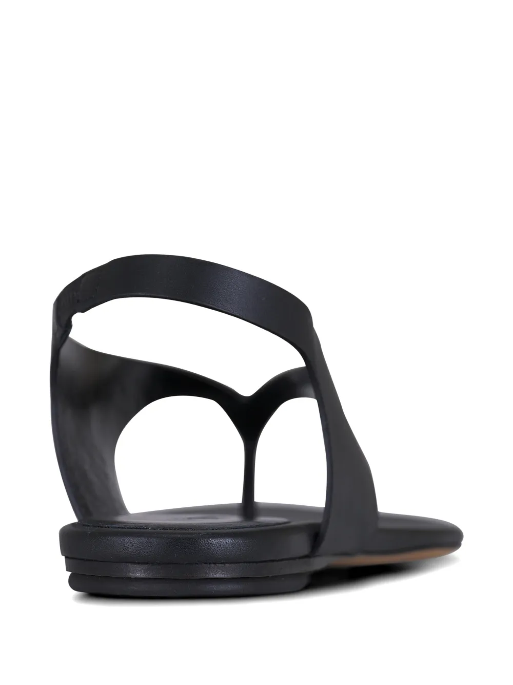 Le Monde Beryl Langley leather thong sandals Zwart