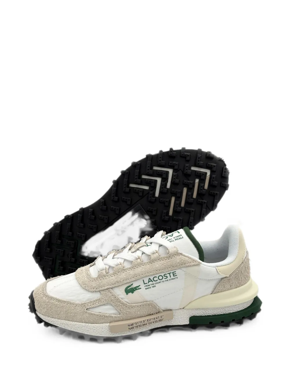 Lacoste Elite Active panelled lug-sole sneakers Wit