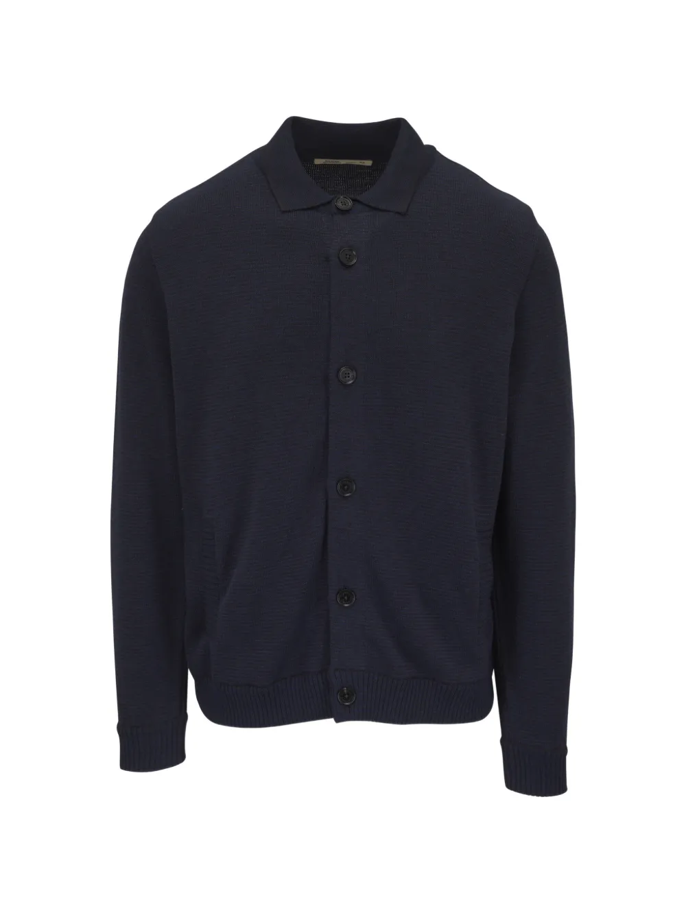 Maurizio Baldassari ribbed-knit button-up jacket - Blu