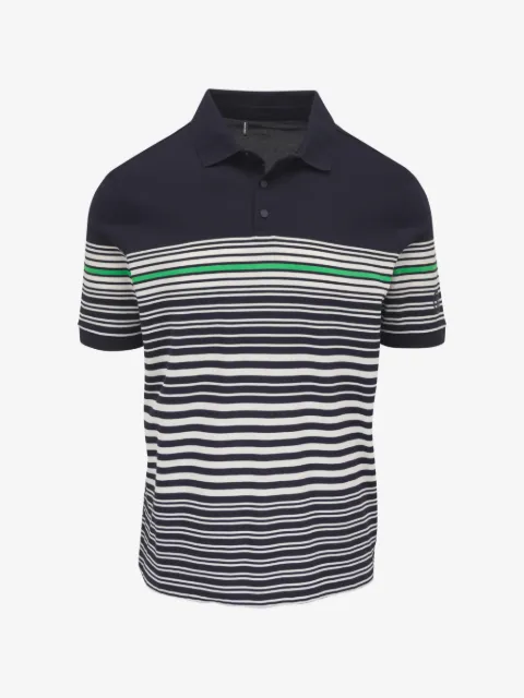 BOGNER Jannes striped short-sleeve polo shirt