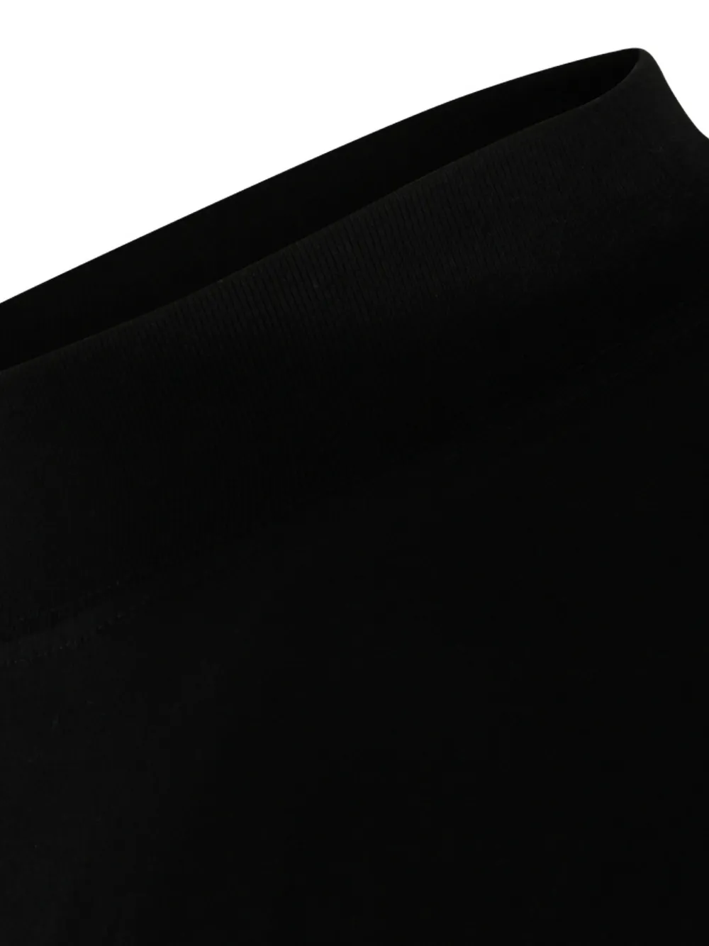 Jil Sander T-shirt met gedrapeerde hals Zwart