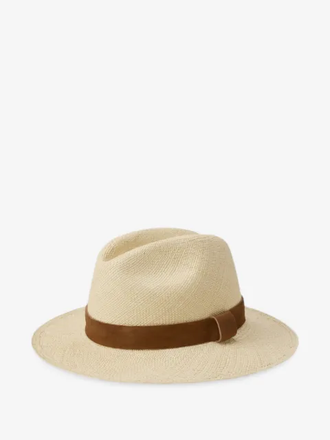 Polo Ralph Lauren woven suede-band fedora hat