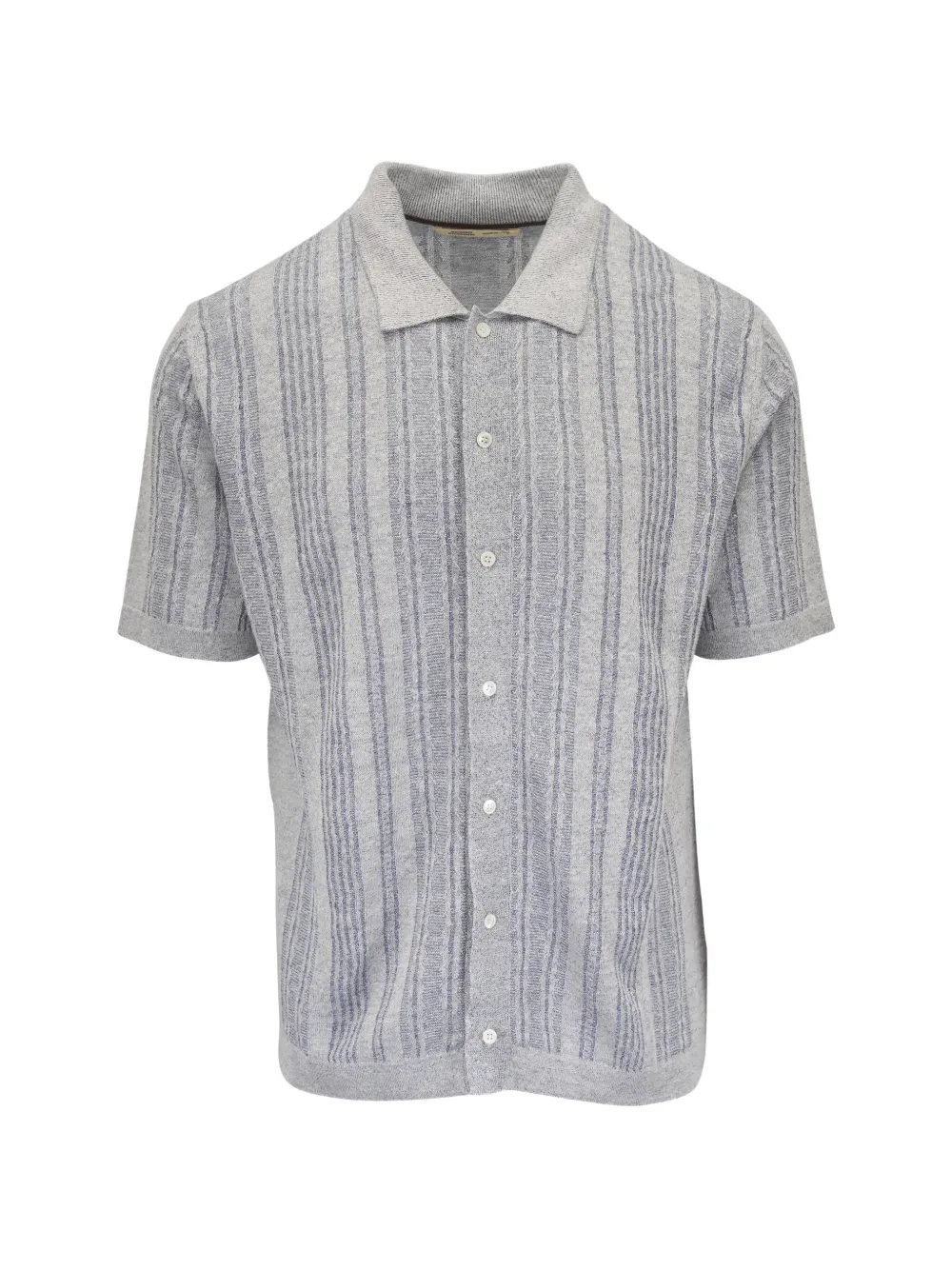 Maurizio Baldassari striped knitted shirt - Grigio