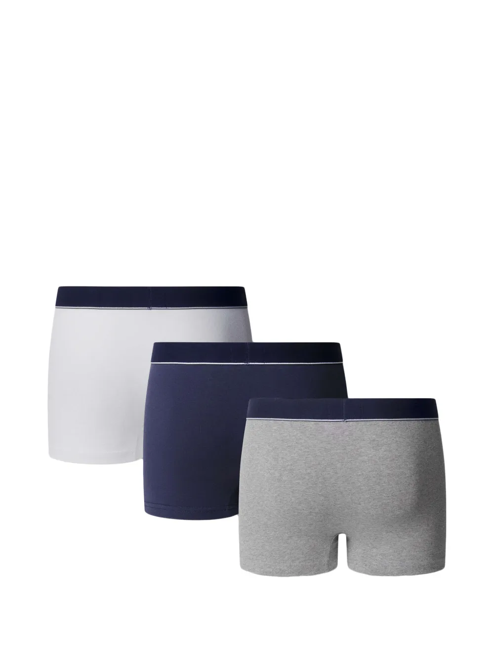 Hackett London Drie boxershorts met logoband Blauw
