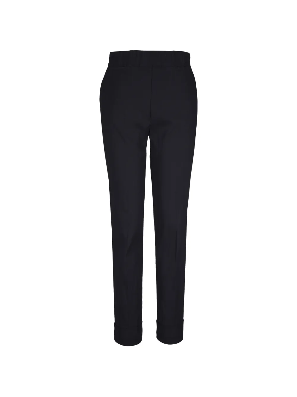 D Exterior Pressed-crease Turn-up Trousers In Black