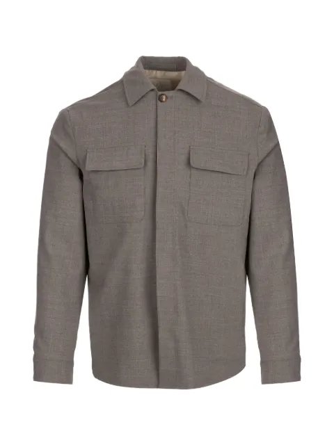 Eleventy chest-pocket overshirt