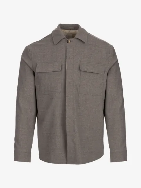 Eleventy chest-pocket overshirt