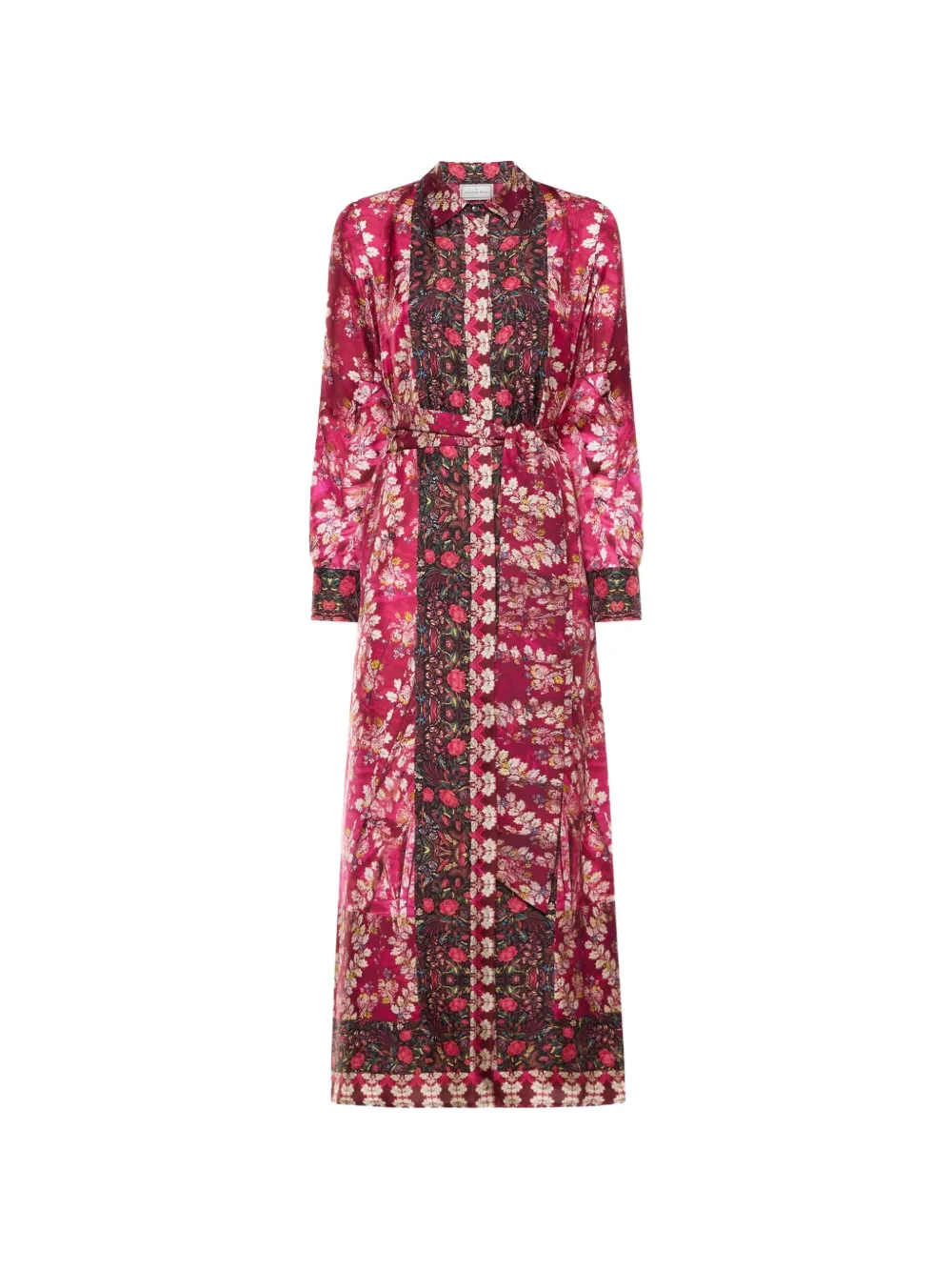Pierre-Louis Mascia Aloe floral-print silk dress - Rosa