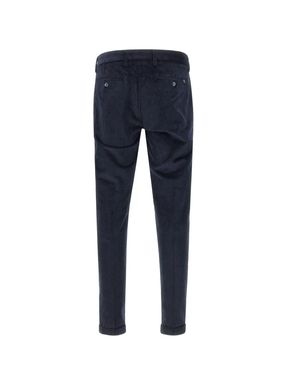 Re-Hash Ribfluwelen plooibroek Blauw
