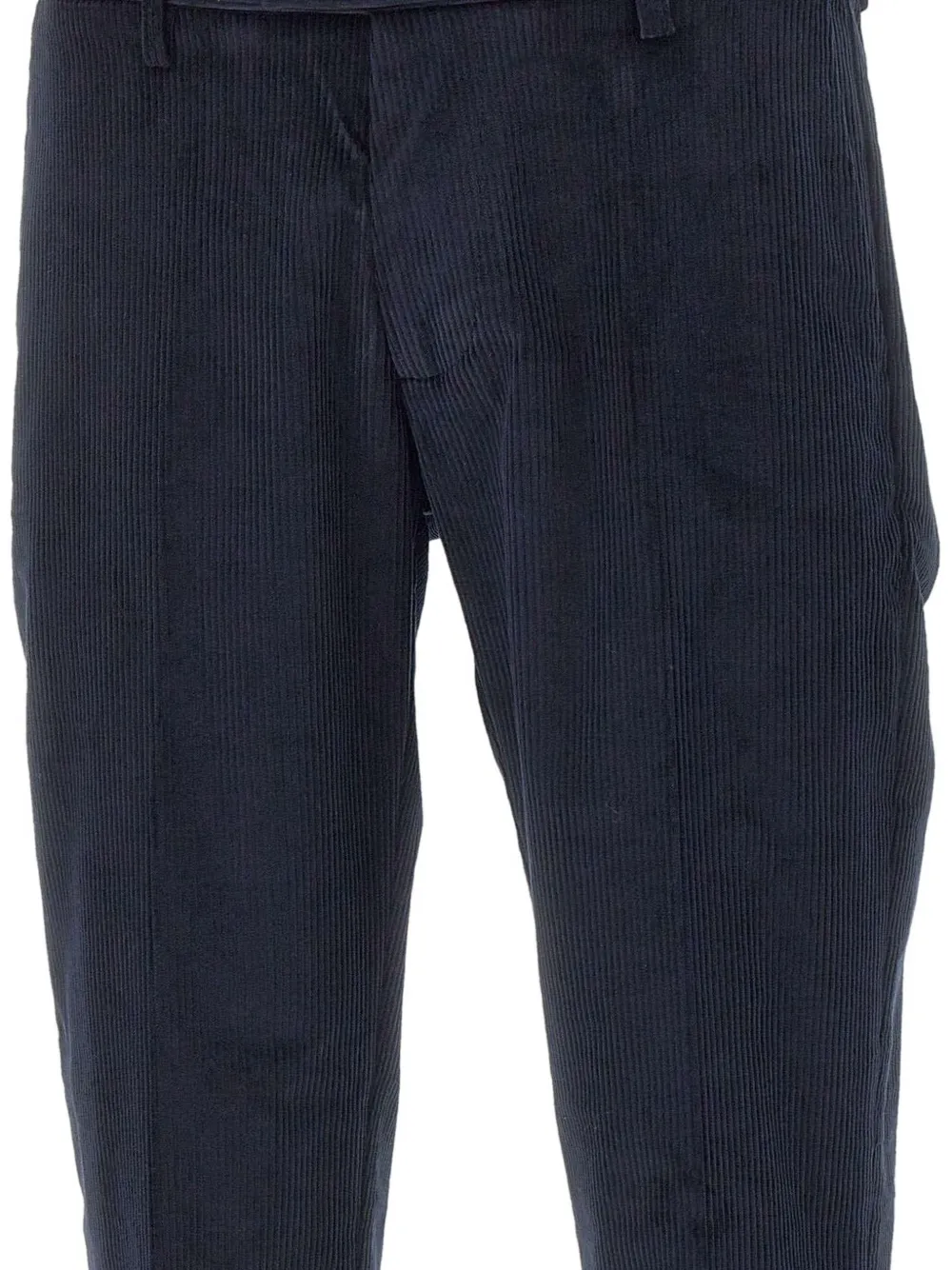 Re-Hash Ribfluwelen plooibroek Blauw