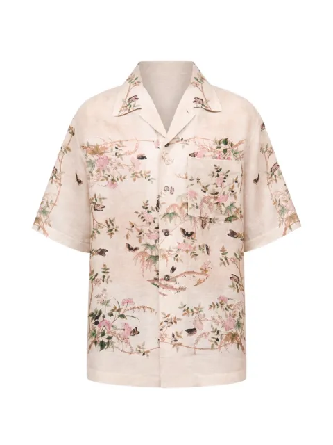 Paul & Joe Phil printed camp-collar shirt