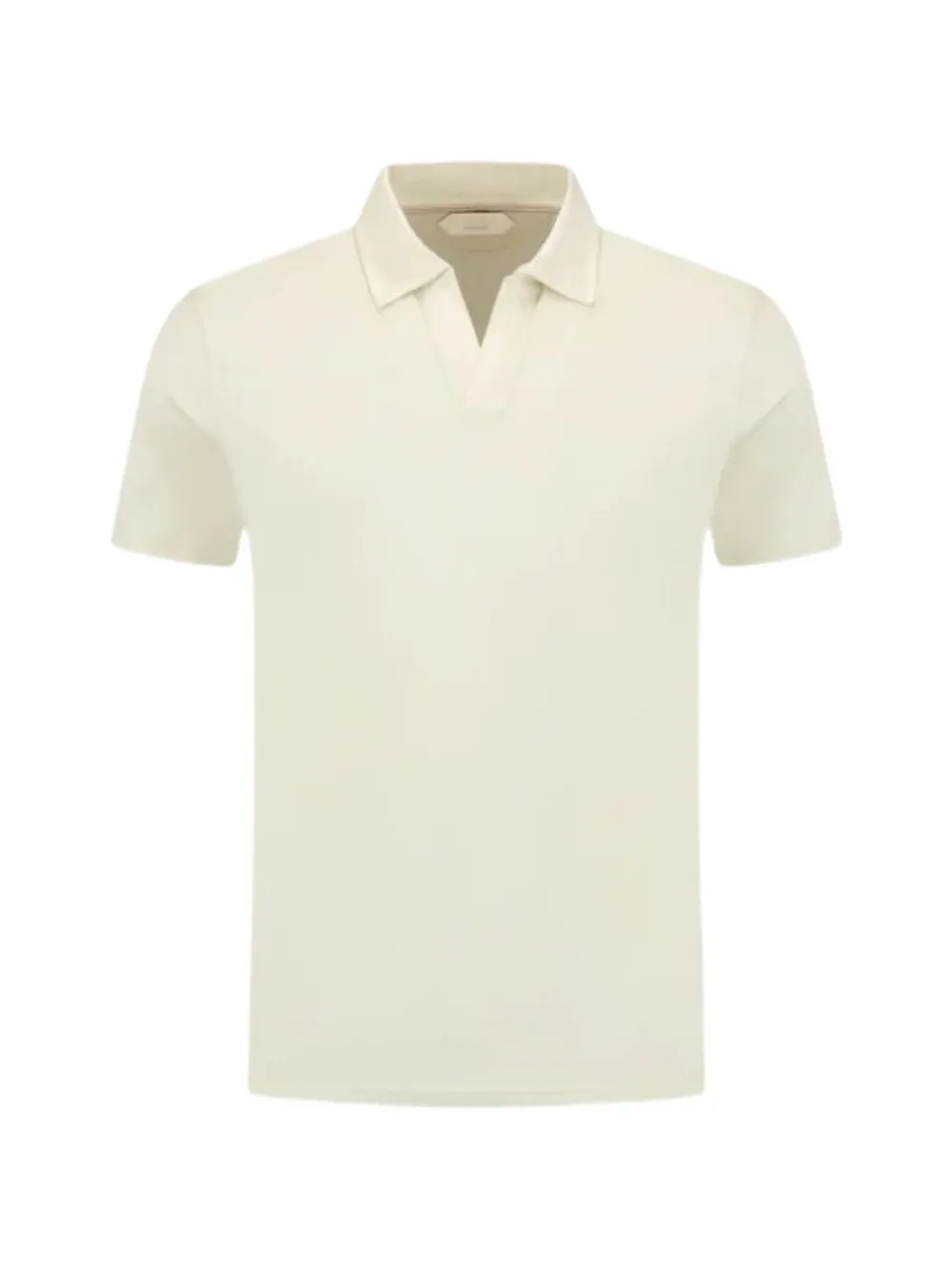 Aurélien V-neck cotton polo shirt - Toni neutri