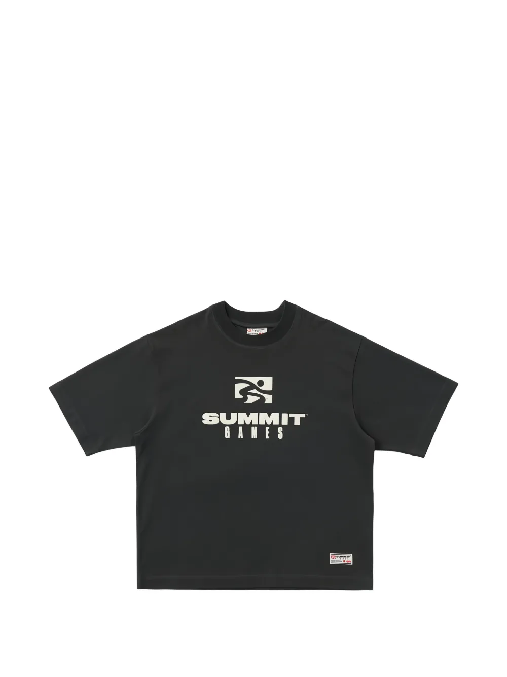 Homme graphic-print logo-patch T-shirt - Nero
