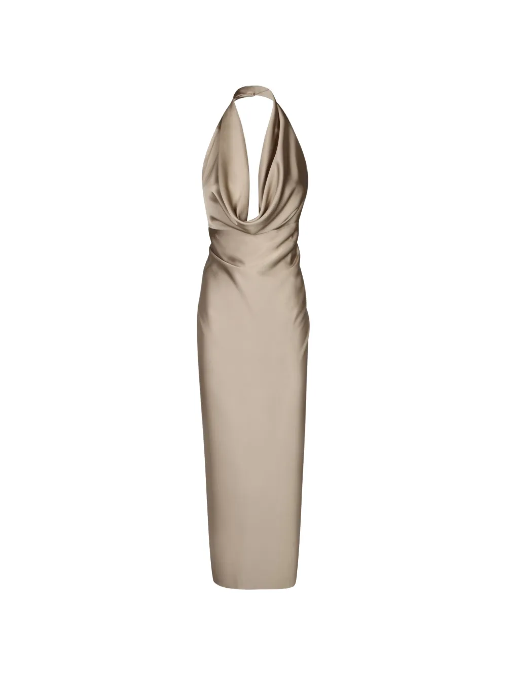 Blanca Vita cowl-neck maxi dress - Toni neutri