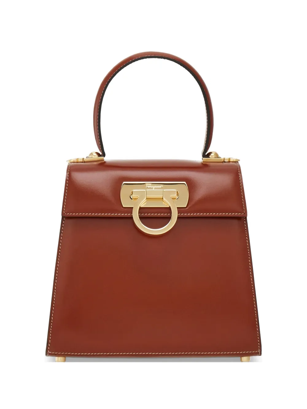 Ferragamo S Iconic leather tote bag - Brown