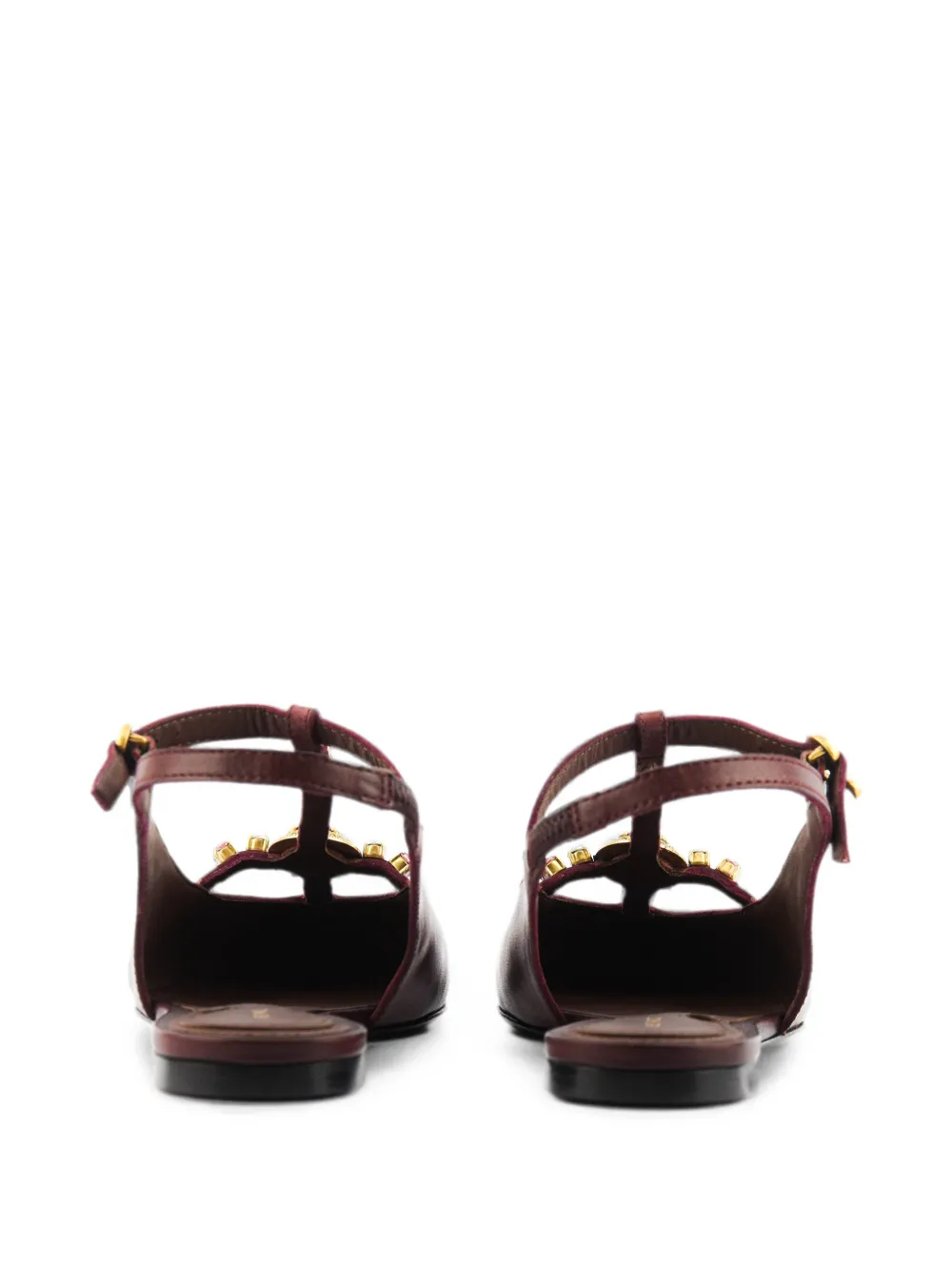 ETRO crystal-embellished sling-back pumps Bruin