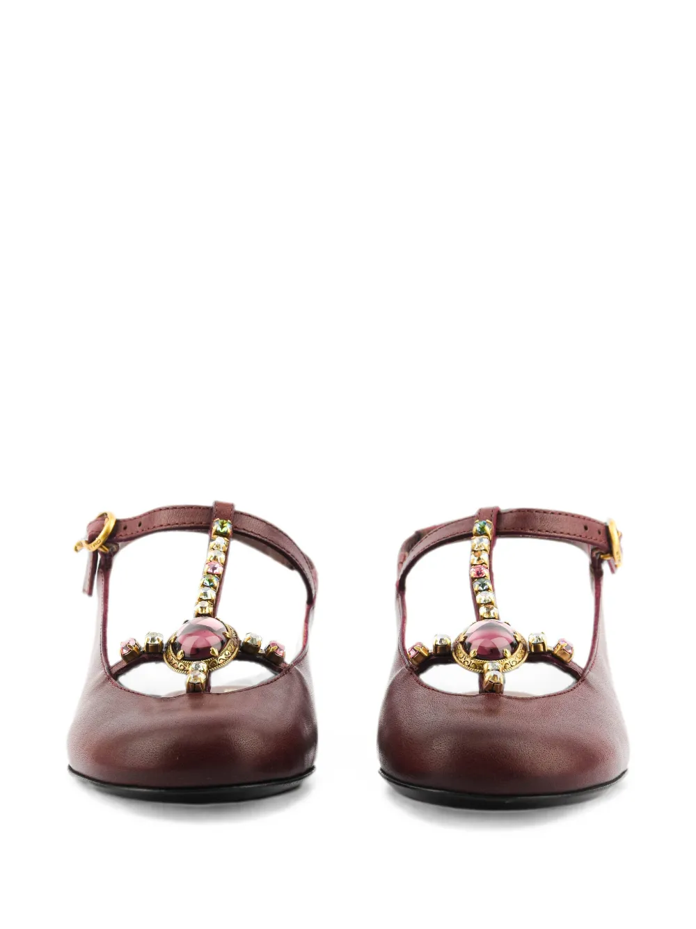 ETRO crystal-embellished sling-back pumps Bruin