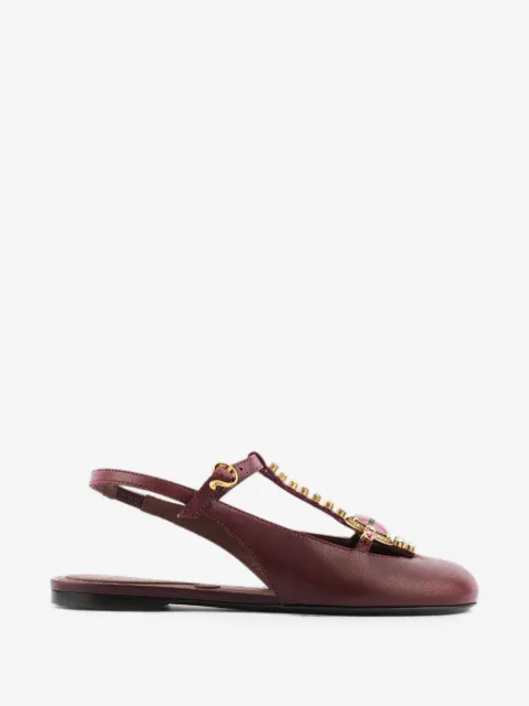 ETRO zapatillas con detalles de cristal y tira trasera