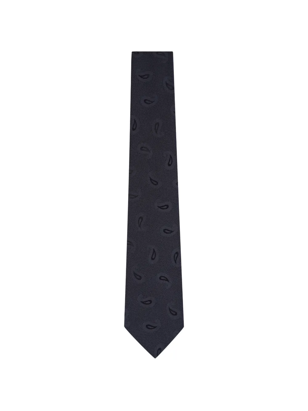 Kiton paisley-pattern jacquard tie - Blu