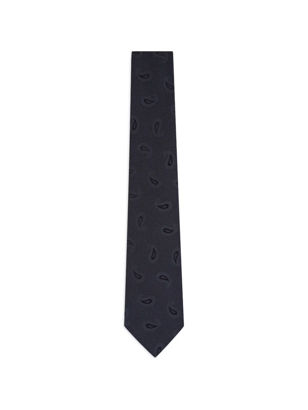 Kiton ペイズリー ジャカード ネクタイ | ブルー | Image 1