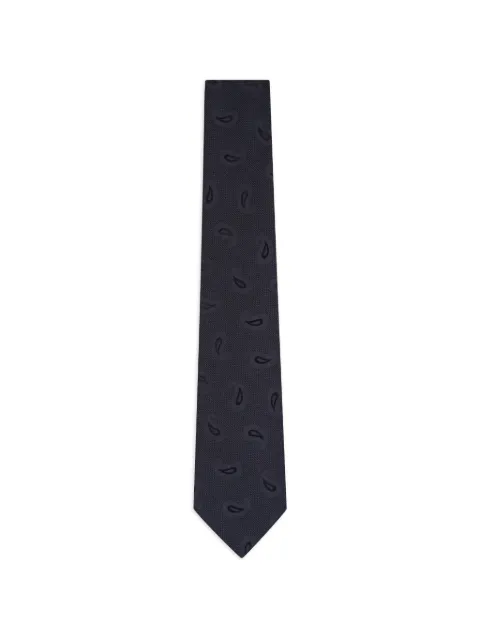 Kiton paisley-pattern jacquard tie