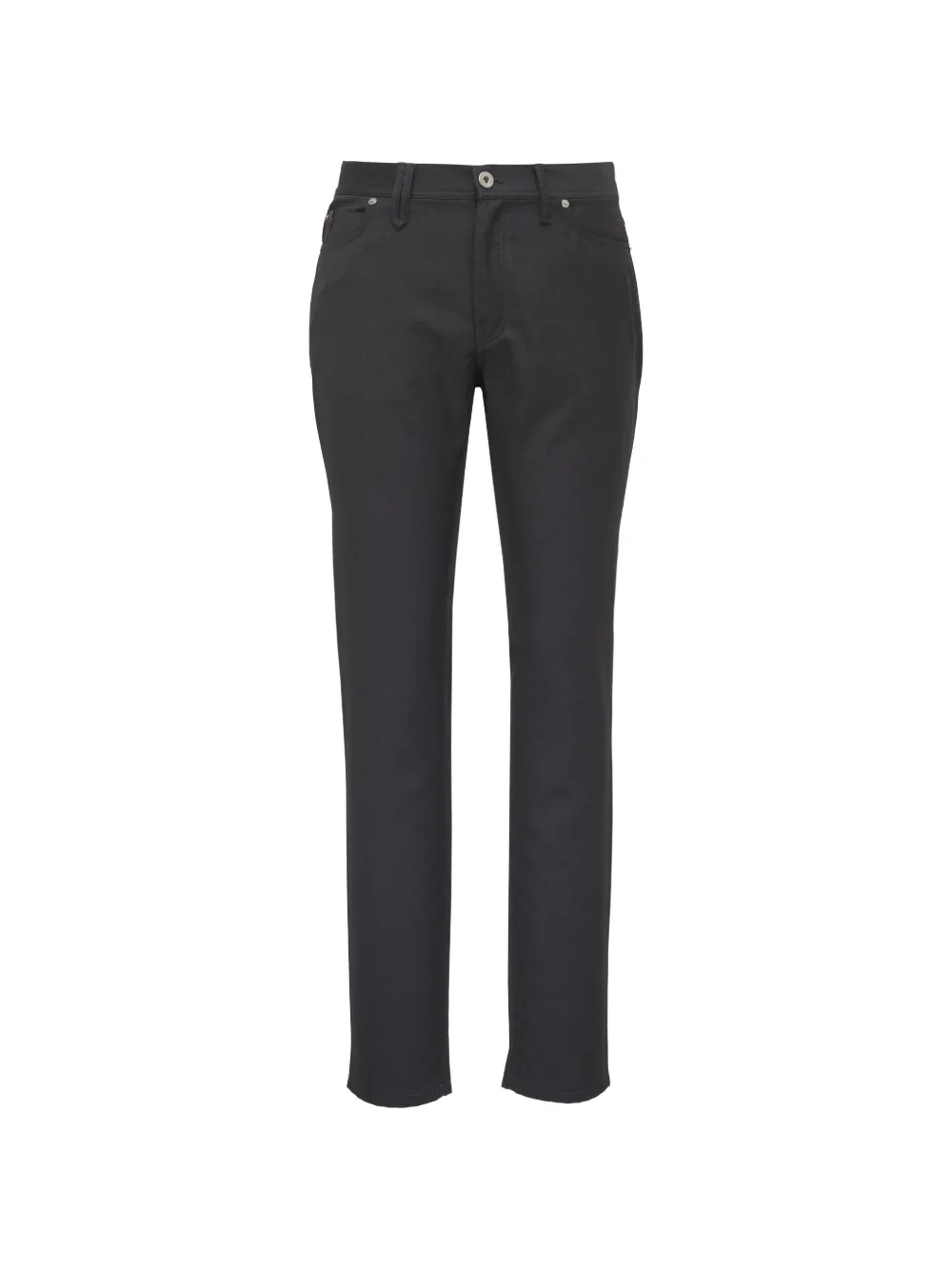 Brioni five-pocket logo-patch jeans - Grigio