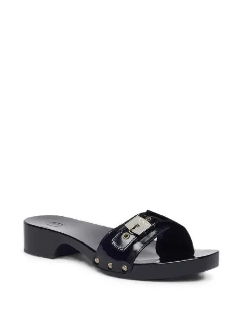 Scholl sandalias Pescura con piel de charol