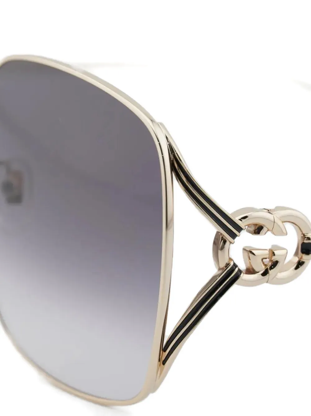 Gucci Eyewear Zonnebril met GG-logo Goud