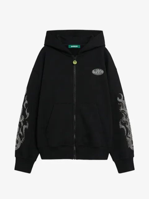 BARROW hoodie con logo y detalles strass