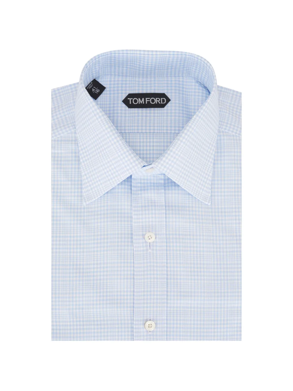 TOM FORD check-pattern shirt - Blue