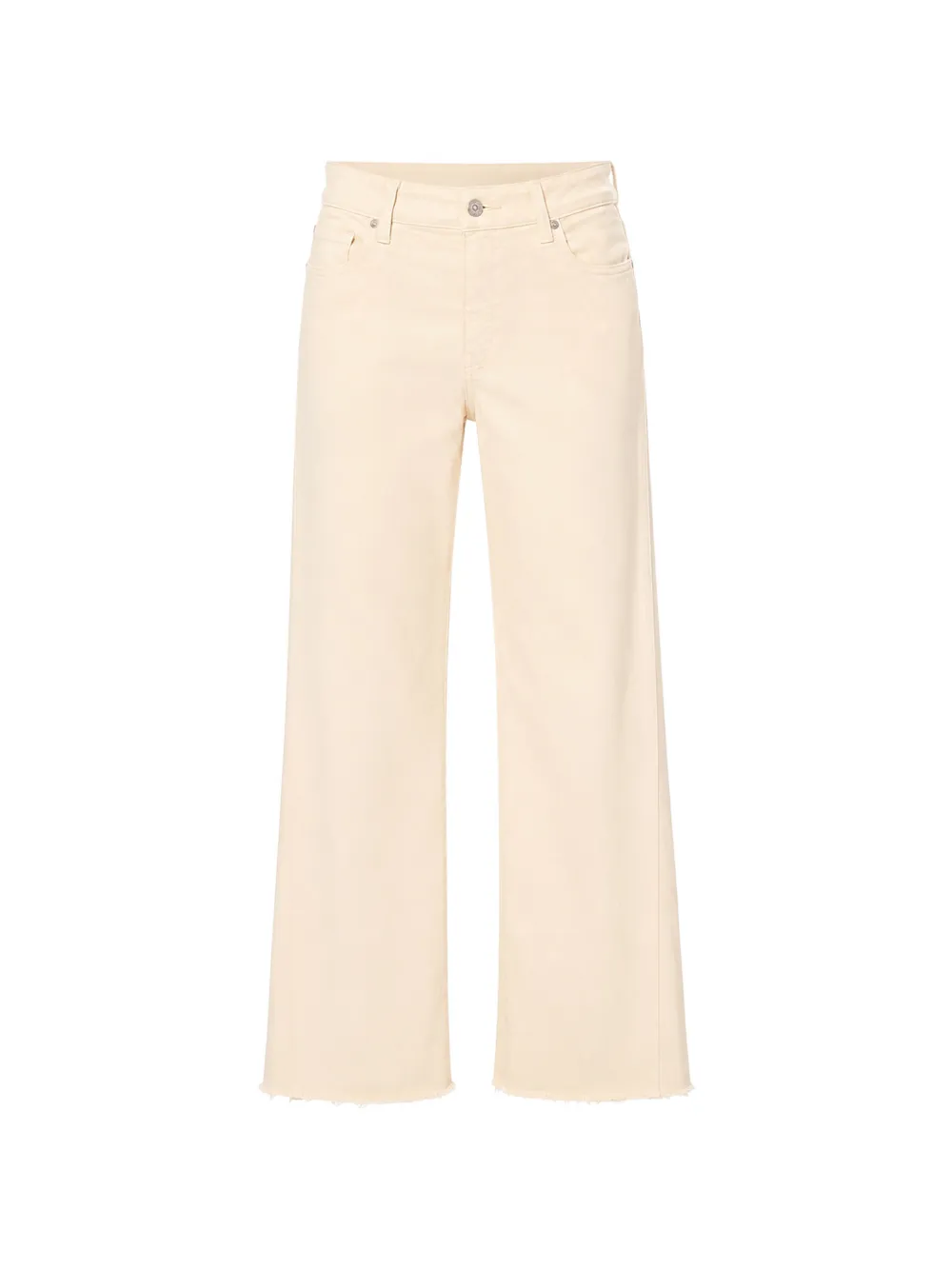 PAIGE Anessa frayed-hem jeans - Toni neutri