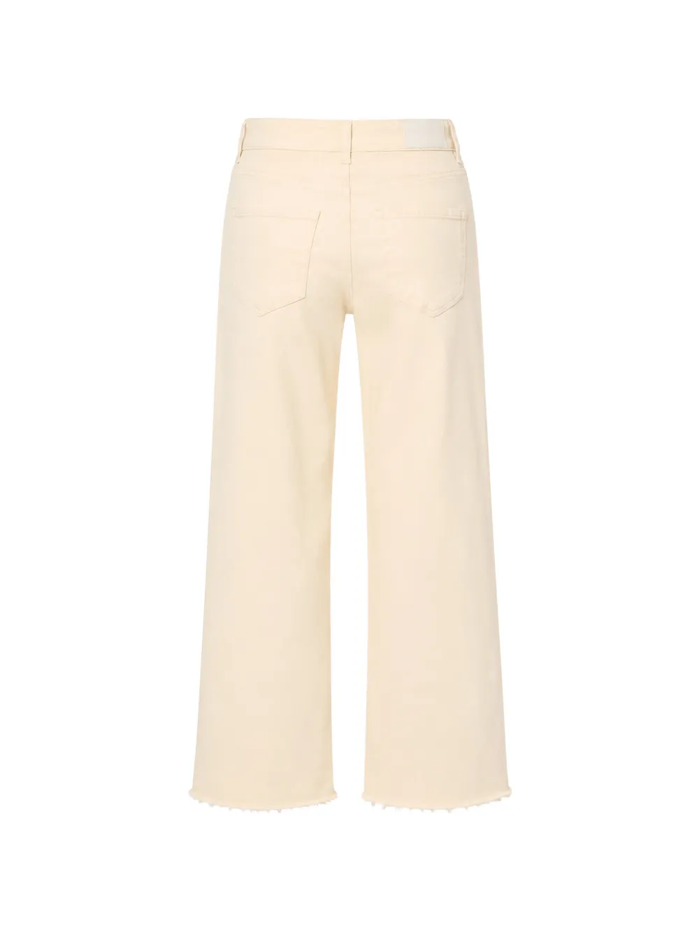 PAIGE Anessa jeans met franje afwerking Beige