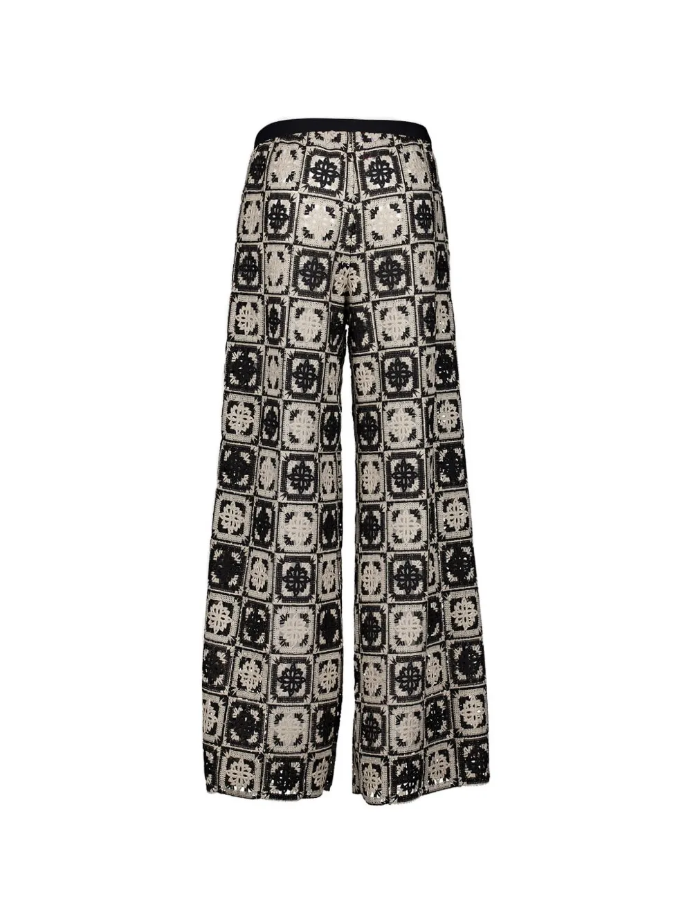 La DoubleJ Gehaakte broek Zwart
