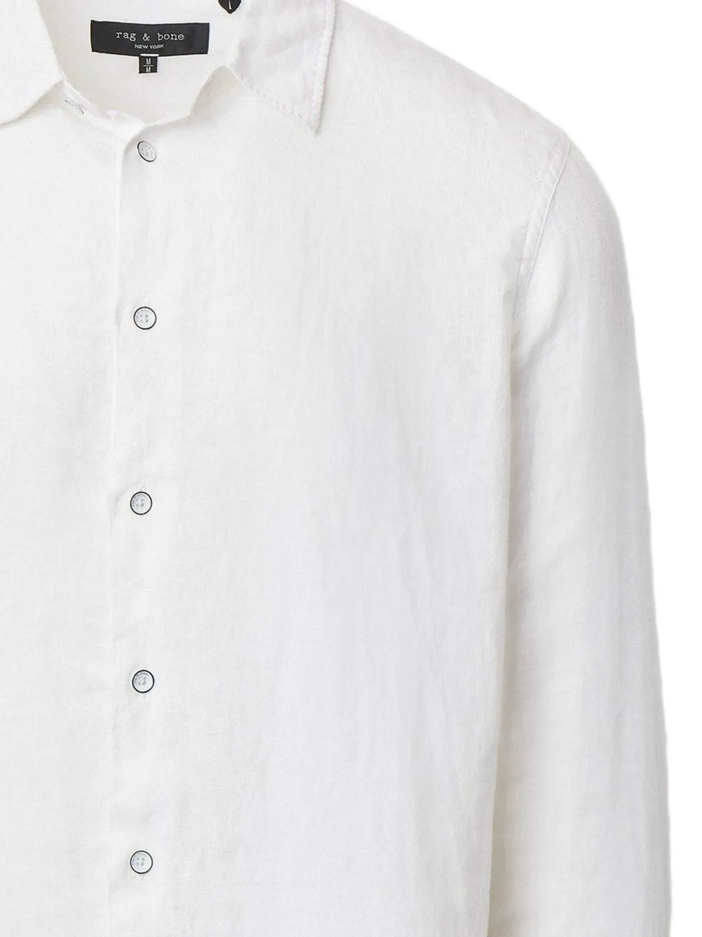 rag & bone Finch linnen overhemd met lange mouwen Wit