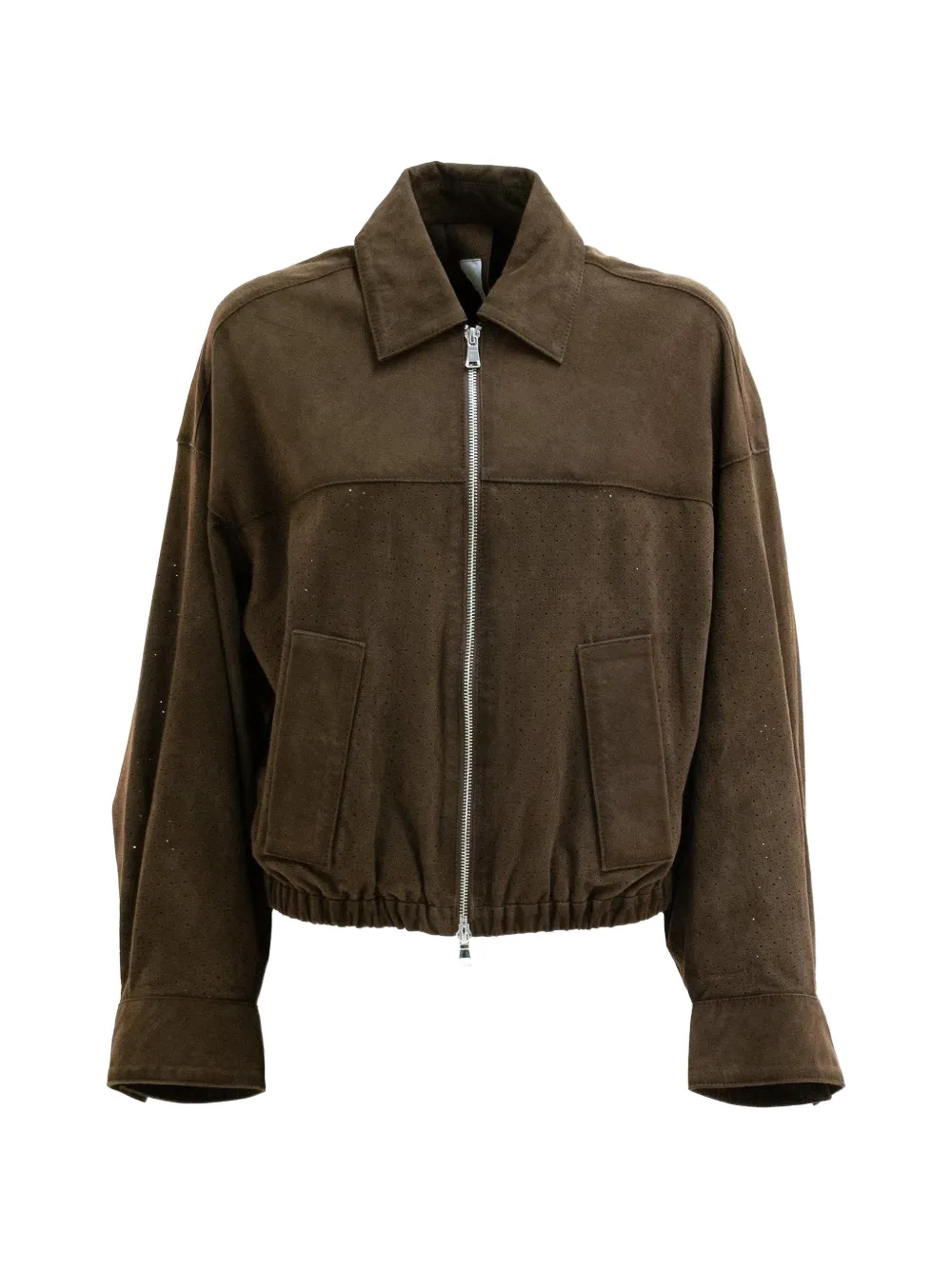 S.W.O.R.D 6.6.44 Bully perforated goat-suede jacket - Marrone