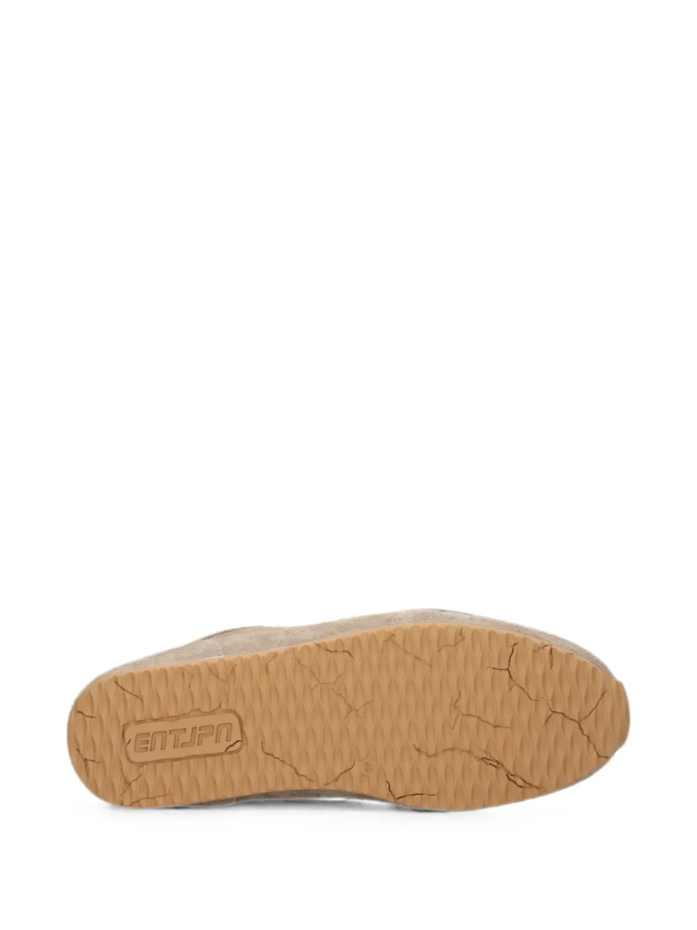 Enterprise Japan ENTJPN 61 logo-embroidered suede sneakers Beige